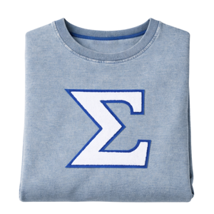 Maglietta in Denim con Ricamo in Ciniglia Phi Beta Sigma, Abbigliamento per Fraternità Greca con Design Classico in Ciniglia, Comfort Premium e Vestibilità Elegante - Product Image 6