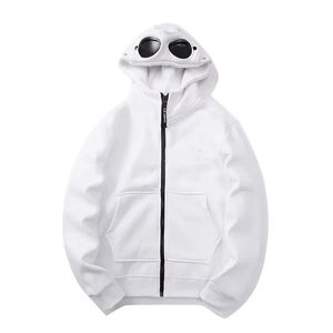 Sweat à capuche zippé Techwear 2026 avec protection pour les yeux – Coton épais sans cordon 100 % coton, streetwear personnalisé pour homme - Product Image 5