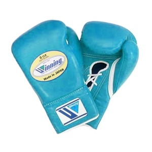 Guantes de Boxeo Profesionales para Adultos de Cuero de Búfalo con Cierre, Diseño Personalizable y Absorción de Humedad - Product Image 1