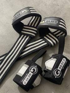 Ensemble d'accessoires de gym : Bandes de maintien de poignet en néoprène et élastiques, réglables, antidérapantes et légères, avec sangles de levage en forme de 8 - Product Image 2