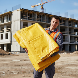 Bâche en toile PE portable de qualité supérieure – Bâche pliable imperméable haute résistance pour la distribution mondiale et la protection extérieure - Product Image 1