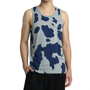 Camiseta de Gimnasio para Hombre al Por Mayor, Precio Económico, Mejor Calidad, Logotipo Personalizado, Sin Mangas, Tejida, 100% Algodón, Transpirable, de Secado Rápido - Product Image 1