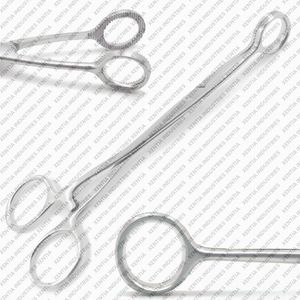 Pinzas quirúrgicas Collins para sujeción de lengua, de mandíbulas anchas, de acero inoxidable, para ORL, proveedor OEM - Product Image 4