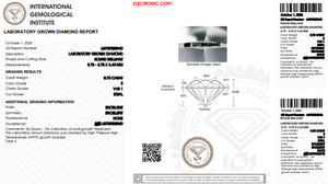 Diamant de laboratoire rond de 0,70 carat, couleur E, taille excellente, HPHT, pierre lâche, solitaire, vente en gros auprès d'un fournisseur indien - Product Image 3