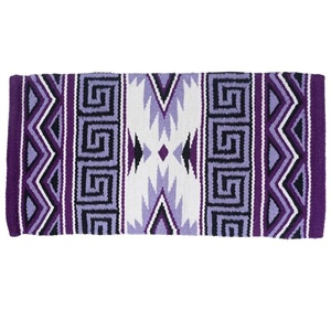 Tapis de selle à motifs pour l'équitation, couverture tressée pour chevaux, tapis d'entraînement pour l'écurie, selle en cuir pour le barrel, fabrication en gros - Product Image 2