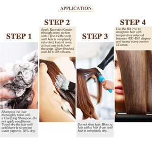 Ensemble de traitement à la kératine brésilienne professionnel, shampooing et après-shampoing pour cheveux, hydratant et nourrissant, produit réparateur pour cheveux - Product Image 6