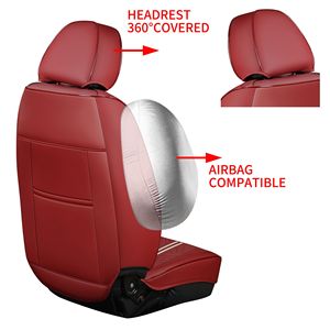 Housse de siège de voiture GXT Deluxe en similicuir, couverture intégrale, antidérapante, universelle, pour berlines, SUV, camionnettes - Product Image 6