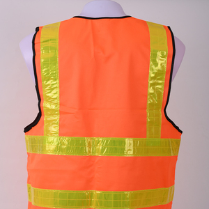 Gilet de sécurité haute visibilité à col montant, séchage rapide, réversible, respirant, imperméable, tissu de travail, couleurs/logos personnalisables, pour hommes - Product Image 4