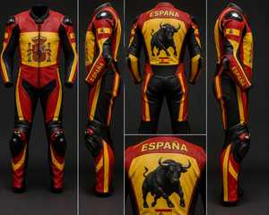 Traje de Motociclismo Personalizado para tu País, Chaqueta de Cuero Vacuno de Secado Rápido y Transpirable para Hombre, Manga Larga, para Todas las Estaciones, 3D - Product Image 3