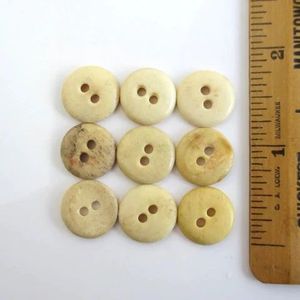 Boutons de chemise en os faits à la main, boutons artisanaux rustiques en os de buffle, boutons de couture en os organique, boutons en os de style vintage - Product Image 1