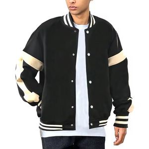 Chaqueta Varsity de Invierno con Cuello Alto y Logotipo Bordado, Uniforme de Béisbol OEM, Chaqueta Varsity Personalizada Unisex para Jóvenes, Hombres y Mujeres - Product Image 1