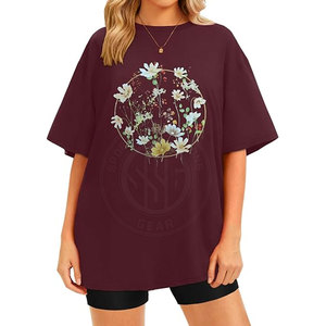 เสื้อยืดผู้หญิงไซส์ใหญ่ ราคาโรงงาน ผ้าฝ้าย ทรงหลวม แขนสั้น สไตล์ลำลอง สำหรับใส่เที่ยวและใช้ในชีวิตประจำวัน - Product Image 5