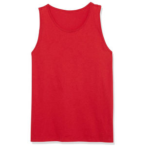Men's Cotton/Polyester Knitted Tank Top Front Custom Design Anti-Pilling High Quality Fitness Apparel 180g Bulk stringer vest - Product Image 6