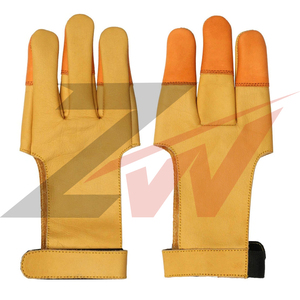 Nouveaux gants de tir à l'arc en cuir demi-doigts 2025 avec design léger et antidérapant pour équipement de tir à l'arc en extérieur - Product Image 5