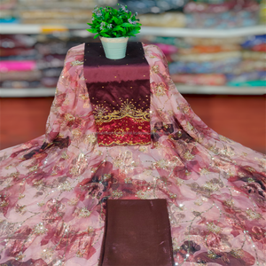 Elegant Black Color Gold Stone Winter Dress Girls High Quality Floral Somali Sequence Fransawi Dirac Tube Beads Twill Jacquard - Product Image 2