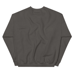 Sweat-shirt unisexe en molleton gris anthracite à col rond avec motif brodé circulaire, pull à manches longues, vêtement décontracté et tendance - Product Image 2