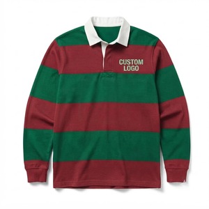 Durable sports jersey tailored for active performance featuring traditional bold hoops a classic contrasting <b>collar</b> and refined - Product Image 2