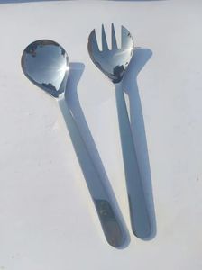 Elegante Juego de Cubiertos de Acero Inoxidable con Acabado Espejo y Mango Dorado en Forma de Rama, Apto para Lavavajillas, Utensilios para Beneficios Laborales - Product Image 2