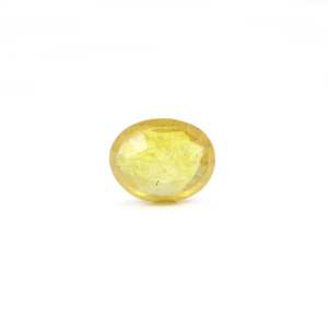 Natural Yellow Sapphire Loose Gemstone 3.4 Carat Brilliant Cut Certified Wholesale - Product Image 2
