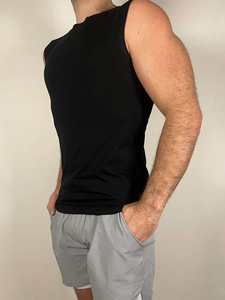 Custom Wholesale High Quality Mens Gym Tank Top Cotton Spandex Ribbed Muscle Fit <b>Vest</b> Slim Tight Fitness <b>Stringer</b> for - Product Image 2