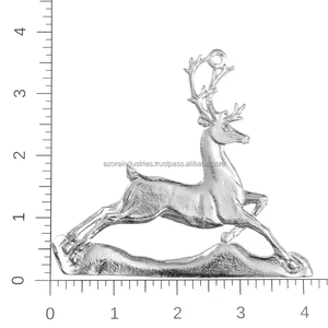 Décoration de vacances de renne en métal en vrac personnalisée étiquettes d'arbre de Noël ornements suspendus boules de Noël en plastique père Noël - Product Image 5
