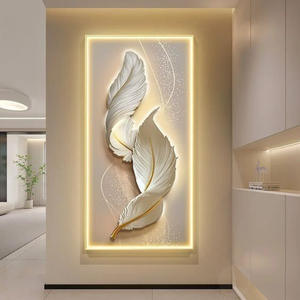 Cuadro Moderno de Lujo en Lienzo con Reloj LED Electrónico, Diseño Abstracto de Naturaleza Muerta para Decoración del Hogar y Sala de Estar - Product Image 4