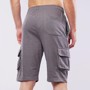 Fabricants de vêtements sur mesure, pantalons cargo en coton pour hommes, été, shorts de travail décontractés, randonnée, multi-poches, vente en gros OEM - Product Image 6