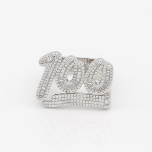 Full Pave Cubic Zirconia Diamond <b>Statement</b> <b>Ring</b> - Product Image 3