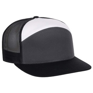 Wholesale Factory Made 5 Panel Mesh Trucker Hats <b>Plain</b> Oversize Trucker Caps for Men Custom Logo High Quality Trucker Caps - Product Image 1