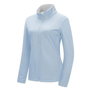 Chaqueta ligera de softshell para mujer, forrada de lana, impermeable y cortavientos, para correr, golf, senderismo y actividades al aire libre - Product Image 3
