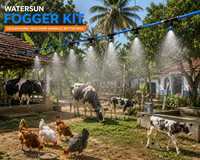Sistem Pendingin Kabut Unggas Watersun Tekanan Tinggi dengan Timer Digital Kapasitas 5L untuk Efisiensi Peternakan dan Rumah Kaca 50-120 Meter Persegi