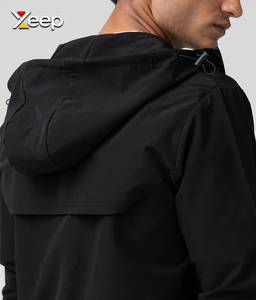 XEEP Sweat à capuche décontracté personnalisé pour homme XC-MH-42 Coupe régulière Veste d'entraînement hivernale Séchage rapide Respirant Poche avant Imprimé - Product Image 5