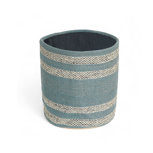 Pot de fleurs pour la maison, pot de jardin, jardinière, pot de pépinière en jute, pot de pépinière personnalisable, finition tissée moderne minimaliste, provenant du Bangladesh - Product Image 2
