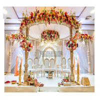Décoration de Mandap de Mariage Élégante et Durable avec Emballage Personnalisé en Plastique Renforcé de Fibres, Expédition Maritime