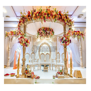Floral Elegance Durable <b>Wedding</b> Mandap Decor with Fiber Reinforced Plastic - Product Image 1