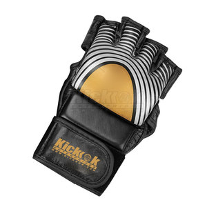Gants de MMA en cuir de haute qualité avec sangle de poignet réglable antidérapante et fermeture auto-agrippante pour l'entraînement et le combat en arts martiaux unisexe - Product Image 3