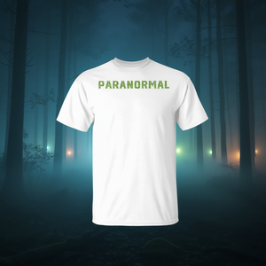 T-shirt Investigatore Paranormale Bianca Unisex per Adulti Girocollo Manica Corta Uso Promozionale - Product Image 3