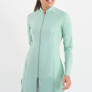 Blouse de travail longue unisexe au style unique, confortable, pour infirmières et personnel hospitalier, idéale pour l'été - Product Image 5