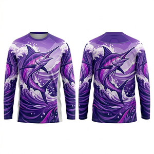 Nueva Camiseta de Pesca Unisex con Diseño Personalizado, Impresión por Sublimación Completa, Manga Larga, Protección UV, Secado Rápido, Transpirable, para Deportes al Aire Libre - Product Image 3