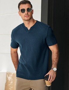 High GSM <b>Waffle</b> Knit T <b>Shirt</b> Premium Textured Streetwear Supplier - Product Image 4