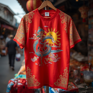 เสื้อยืดลำลองผ้าฝ้ายแท้ 100% ระบายอากาศได้ดี ไม่เป็นขุย ผลิตในจีน รับผลิตแบบ OEM/ODM ดีไซน์ unisex ผ้าถักน้ำหนัก 280 กรัม ขายส่ง - Product Image 6