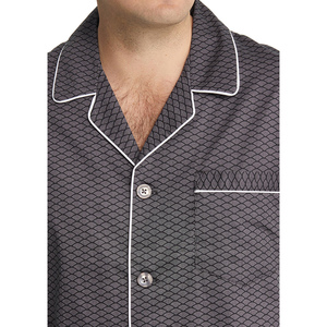 Vintage <b>Men</b> Silk Sleepwear <b>Set</b> Long Sleeve <b>Pajamas</b> <b>Set</b> Solid Color Luxury Nightwear Breathable Home Suit <b>Set</b> <b>For</b> <b>Men</b> - Product Image 5