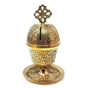 Brûleur métallique religieux de qualité export, base stable conçue pour éviter le basculement, écologique, fait main, décoration intérieure, faible coût - Product Image 2