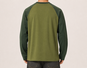 T-shirts Raglan Modernes Tricotés Imprimés – Vêtements de Sport Décontractés et Élégants – Vente en Gros – Qualité Supérieure – Coupe Slim – 100% Coton – Manches Longues - Product Image 6