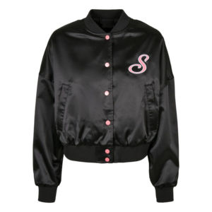Blousons Bomber Personnalisés Brodés pour Femmes, Veste Bomber Zippée Streetwear pour Femmes, Blouson Bomber 100% Nylon Satin Standard - Product Image 1
