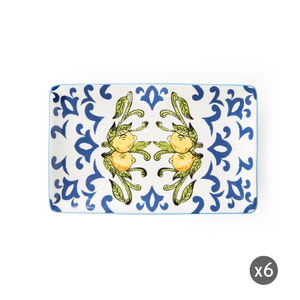 Excelsa Serving Tray Amalfi Ceramic 20x12.5 Cm Multicolor Decorative Dishware - Product Image 4