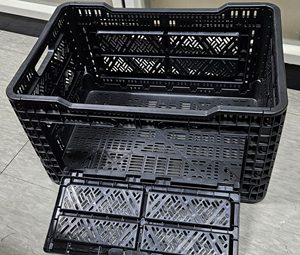Caja de Almacenamiento Plegable Multiusos de Plástico HDPE Inteligente con Capacidad de Más de 35L, Contenedor Apilable Resistente y Duradero - Product Image 1