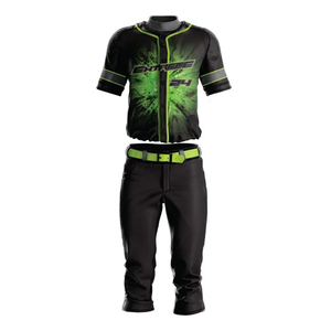 High Quality Custom Printed Breathable Moisture-Wicking Plus Size Short Sleeve <b>Baseball</b> Jersey Pants <b>Set</b> OEM Sportswear - Product Image 1