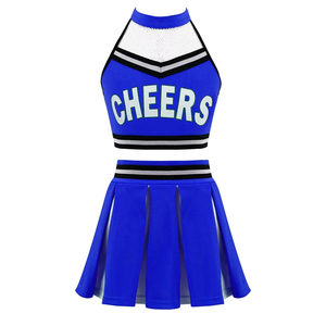 Tenue de Cheerleader Professionnelle Femme Personnalisable avec Logo – Ensemble Haut et Jupe pour Compétition – Vente en Gros - Product Image 1