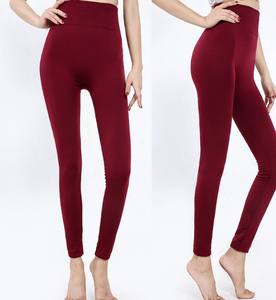 Leggings d'hiver personnalisés pour femmes, taille haute, 100% coton, durables, respirants, tricotés, décontractés, à bas prix, leggings chauds - Product Image 3